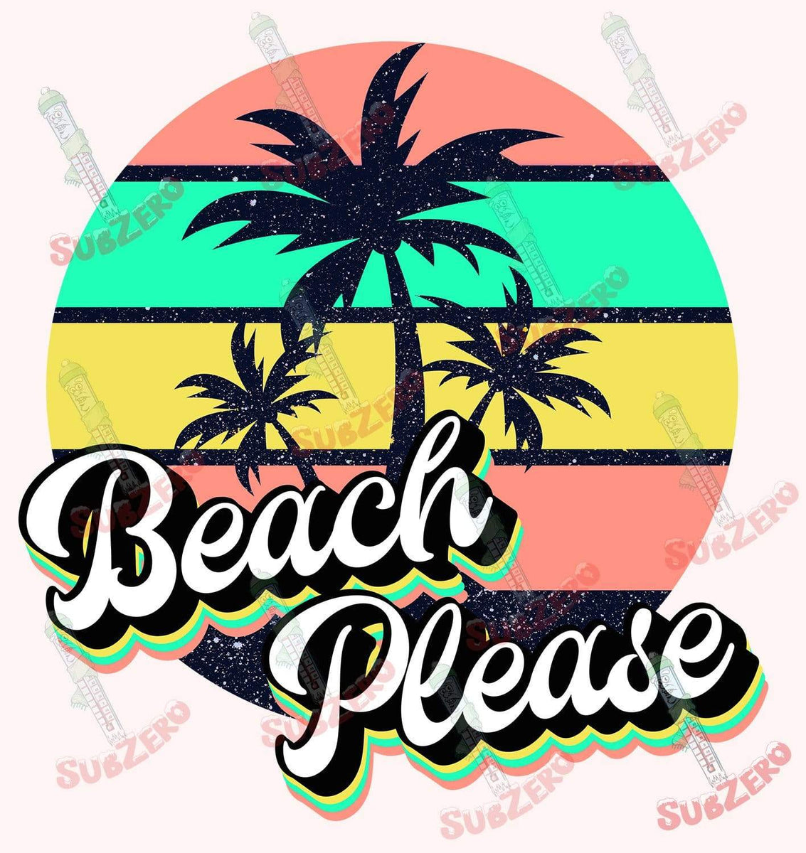 Summer vibes - ready to press sublimation transfer print