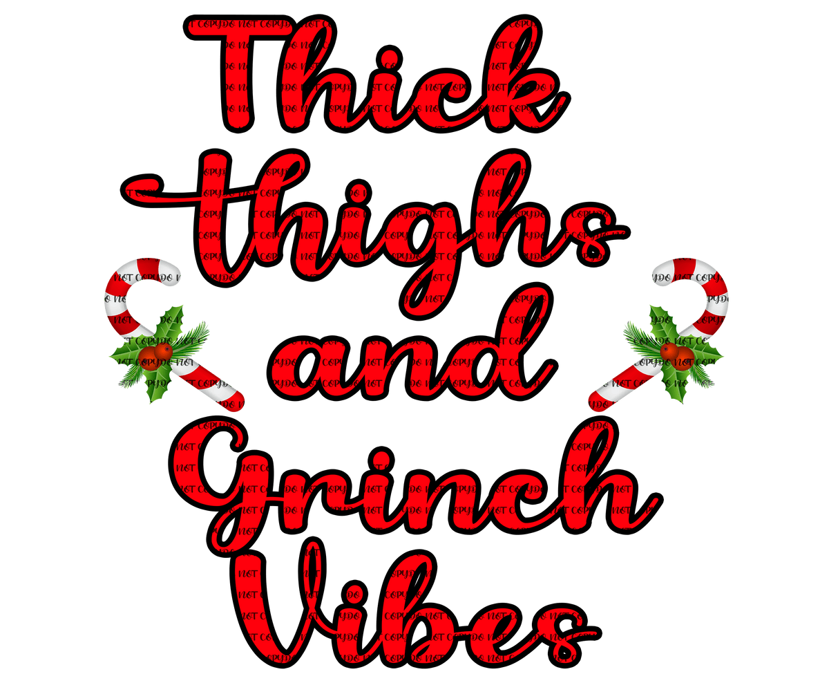 Grinch Don't Kill My Vibe Tumbler Wrap - Sublimation Transfer